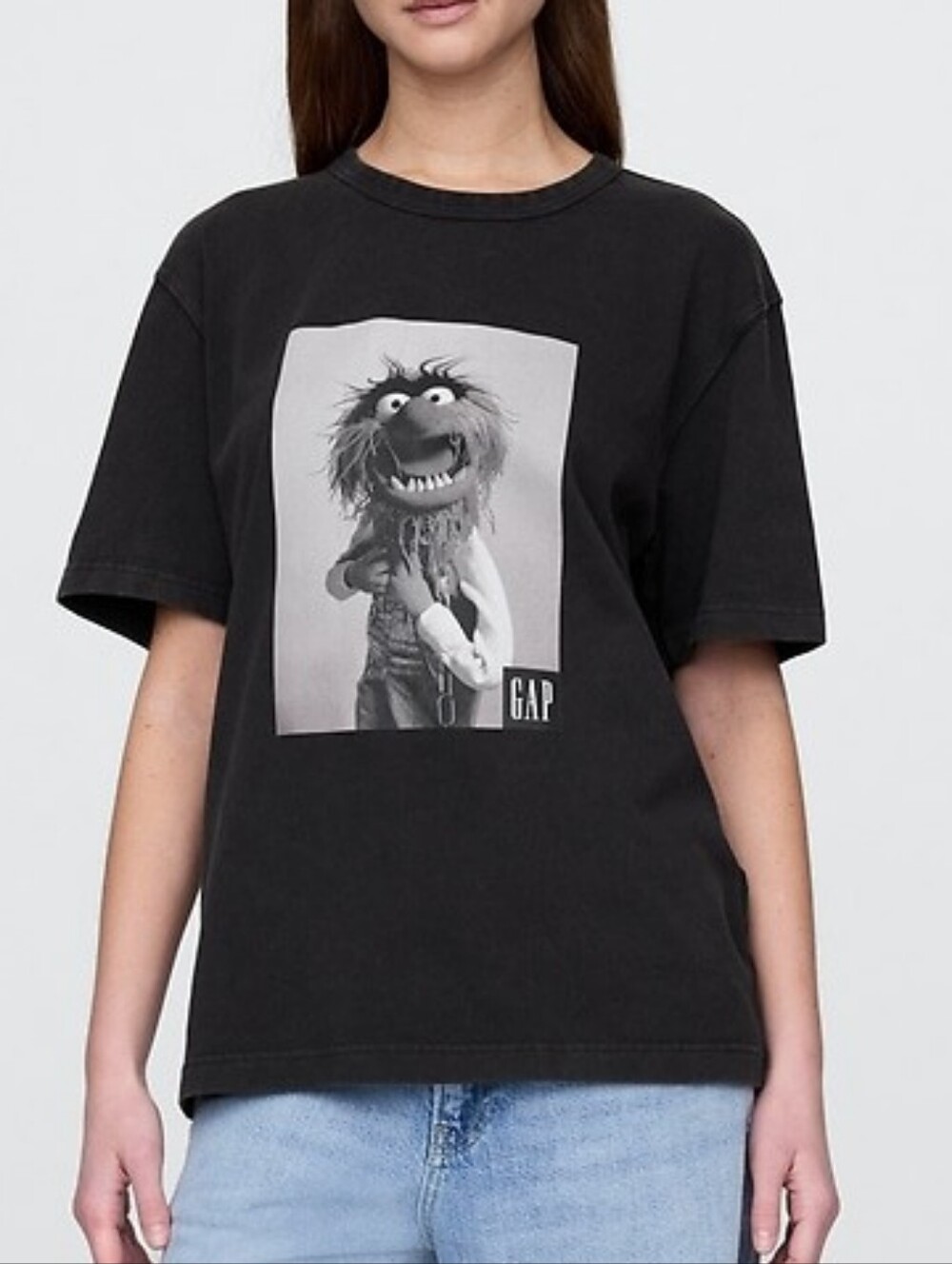 Gap x Disney The Muppets Graphic T-Shirt Animal Size XlL Black